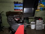 an image of a machine that is sitting in a garage