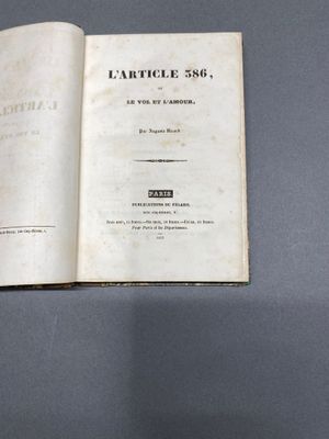 Auguste RICARD L'Article 386 ou le Vol et l'Amour