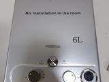 a white box with a sign on it that says no installation in the room