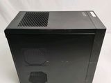 an image of a black computer case sitting on top of a white table