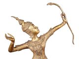 statue of a woman with a bow and arrow in her hand