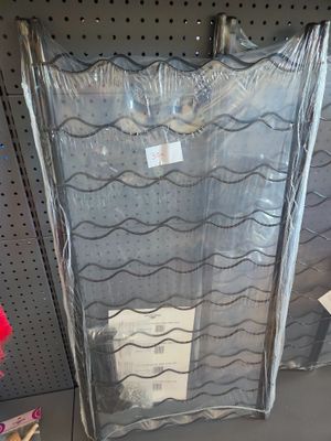 a picture of a display case with a lot of items inside of it