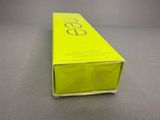 a close up of a yellow box on a table