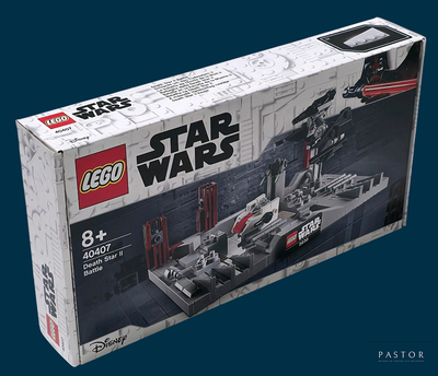 a box with a lego star wars set inside of it