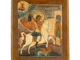 une image d'un tableau représentant un homme à cheval