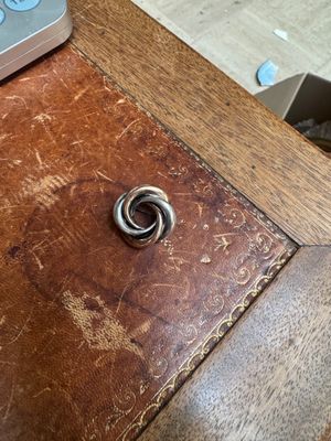 Broche en argent et vermeil style 3 ors - Poids: 6,1g