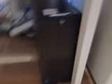 a blurry photo of a person standing in a room