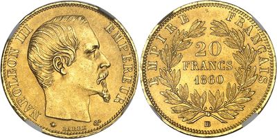 an image of a gold coin with a man ' s face on it