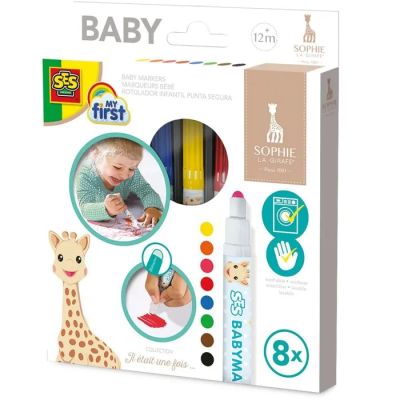 baby softie crayon markers and markers in a gift box