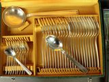 a box with a set of silverware in it