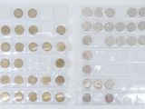 a lot of coins that are in a plastic bag