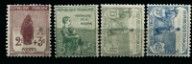un ensemble de timbres de différentes couleurs sur fond noir