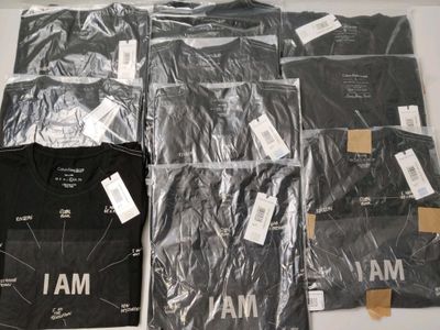 Lot de 10 tee-shirts CALVIN KLEIN Jeans de diverses tailles - NEUFS -  - Photo 1
