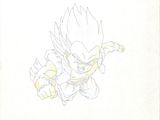 drawing of a young vegeta from dragon ball
