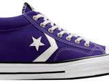Baskets montantes Converse Star Player, violettes et blanches