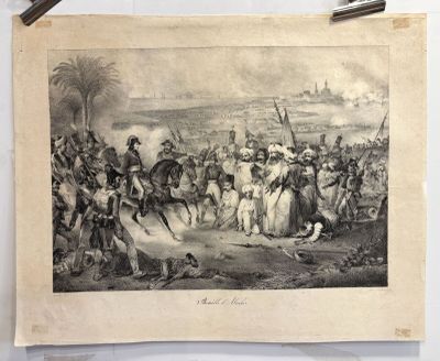 a picture of a picture of a military scene