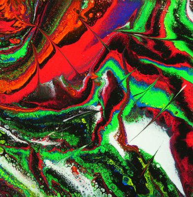 Cécile GARCHERY (née en 1971). Composition abstraite. Acryli…