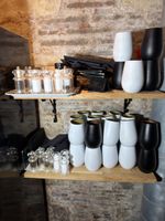 Ensemble comprenant : table basse design en osier plateau ov… (photo 3)