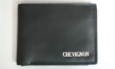 CHEVIGNON Portefeuille en cuir noir