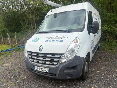 a white van that is parked on the side of the road