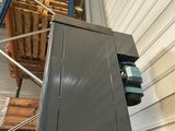 an image of a metal cabinet in a warehouse