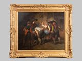 an image of a painting of a group of people in a room