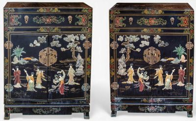 CHINE, XXE Paire de meubles de rangement