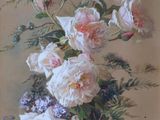 a painting of a bunch of flowers on a table