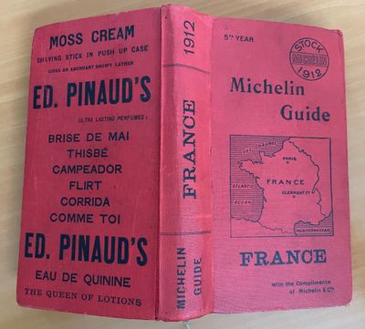 a pink book with a map of france on it