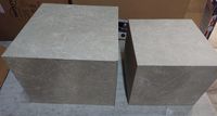 Lot de 2 tables basses carrées, panneaux de particules effet… (photo 2)