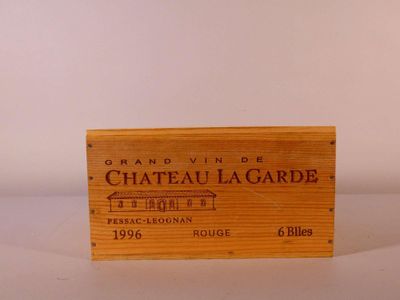 Six bouteilles Château Lagarde, Pessac-Léognan 1996. - Photo 1