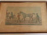 an old picture of a group of men riding horses in a line