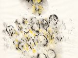an image of a drawing of a bunch of flowers on a white surface