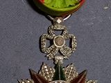a medal with a ribbon around it and a medal with a ribbon around it