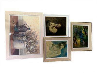 Lot de 4 reproductions