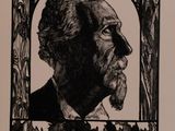 an image of a black and white drawing of a man with a beard