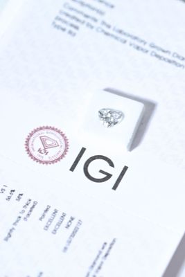 Diamant de synthèse taille coeur de 1.02 carat. - Photo 1