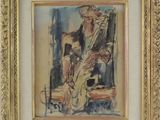 une image d'un tableau représentant un homme assis sur une chaise