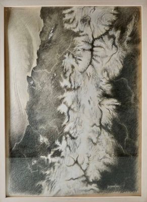 Jacques JOOS (1945-2021), "Dessus d'une chaîne de montagnes"…