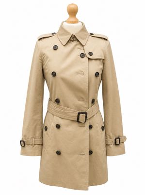 Trench-coat en coton beige Burberll