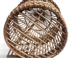 a wicker basket that is sitting on top of a table