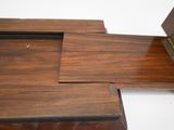 a picture of a wooden table with a drawer on it