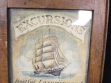 a picture of a picture of a ship in a picture frame