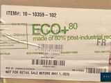 a box of food that has a price tag on it