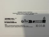the back of a white box with a black label on it