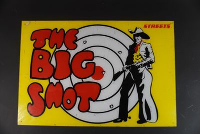 Élément de flipper en plexiglas "The Big Shoot".