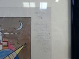 une photo d'une image représentant une carte de vœux sur le thème de l'espace, sur laquelle figure un texte