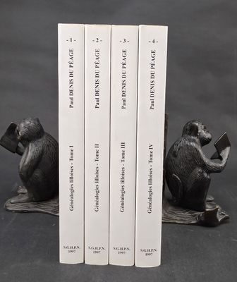 three books that are sitting next to each other