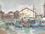 many boats that are sitting in the water