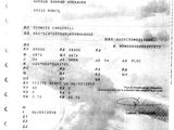 a black and white photo of a document with a picture of a man